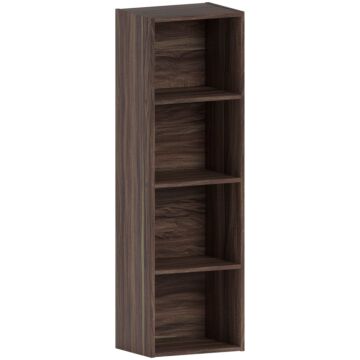 Vida Designs Oxford 4 Tier Cube Bookcase, Walnut