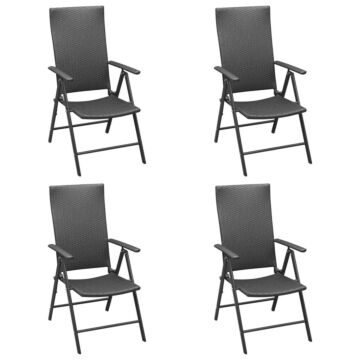 Vidaxl 5 Piece Garden Dining Set Black And Brown