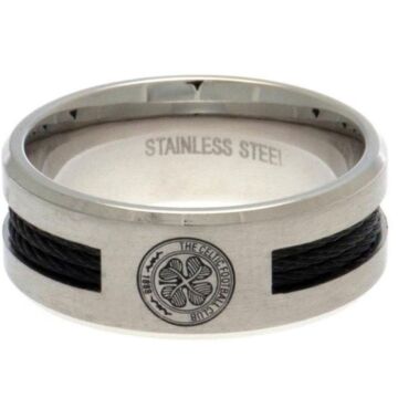 Celtic Fc Black Inlay Ring Medium