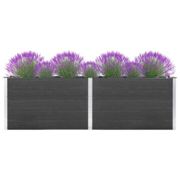 Vidaxl Garden Raised Bed 200x100x91 Cm Wpc Grey
