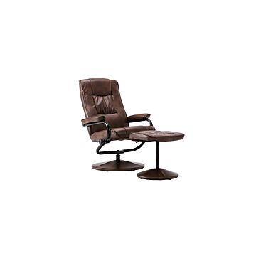 Memphis Swivel Chair & Footstool Tan