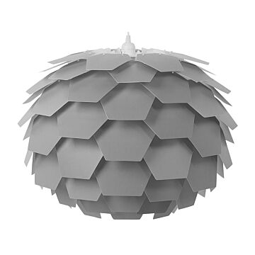 Pendant Lamp Grey Plastic Pine Cone Globe Shade Hanging Lamp Beliani