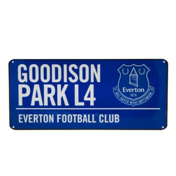 Everton Fc Colour Street Sign