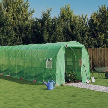 Vidaxl Greenhouse With Steel Frame Green 20 M² 10x2x2 M