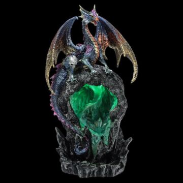 Fantasy Led Backflow Incense Burner - Ice Dragon Dark Legends