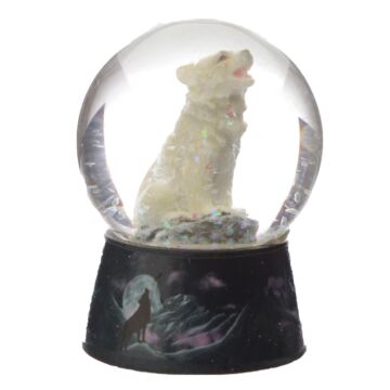 Dream Protector - Protector Of The North Wolf Snow Globe