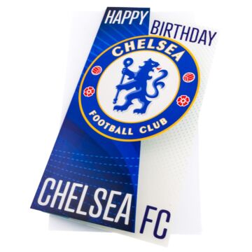 Chelsea Fc Crest Birthday Card