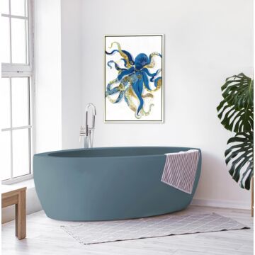 Blue Octopus By Aimee Wilson - Framed Art