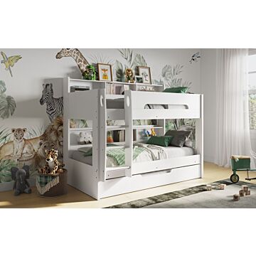 Flair Interstellar Bunk Bed White With Optional Trundle