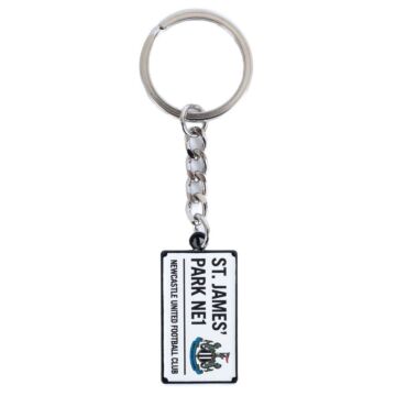 Newcastle United Fc Street Sign Keyring