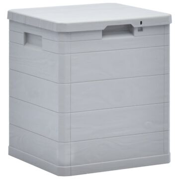 Vidaxl Garden Storage Box 90 L Light Grey