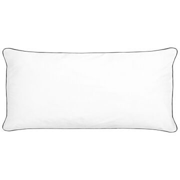 Bed Pillow White Japara Cotton Rectangular 40 X 80 Cm Bedroom Cushion Sleeping Beliani