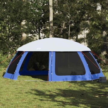 Vidaxl Pool Tent With Removable Fly & Mesh Walls Azure Blue 690x690 Cm