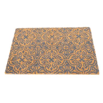 Coir Doormat Serenity Tile Design 40 X 60cm