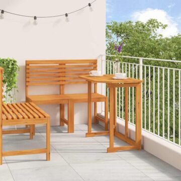Vidaxl 4 Piece Garden Dining Set In Solid Acacia Wood