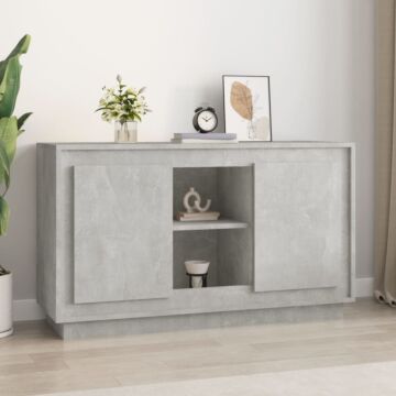 Vidaxl Sideboard Concrete Grey 102x35x60 Cm Engineered Wood