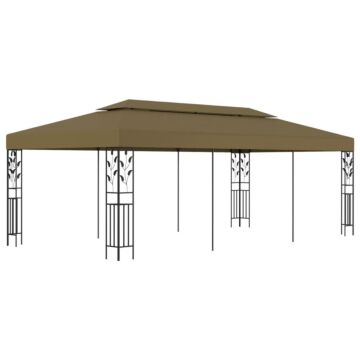 Vidaxl Gazebo 6x3 M Taupe 180 G/m²