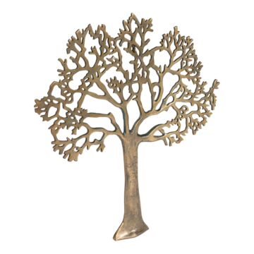 Large Gold Tree Of Life Wall Plaque