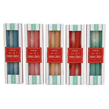 Multicoloured Dinner Candles