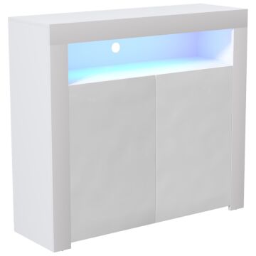 Vida Designs Nova 2 Door Led Sideboard, White