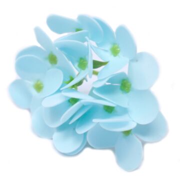 Craft Soap Flowers - Hyacinth Bean - Baby Blue - Pack Of 10