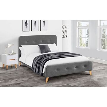 Astrid Curved Retro Buttoned Bed 150cm