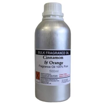 500ml Fragrance Oil - Cinnamon & Orange