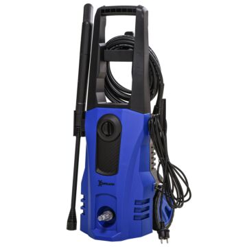 Durhand High pressure washer, 150 Bar Pressure, 510 L/h Flow, 1800w, High-performance Portable Power Jet Wash Cleaner, Blue