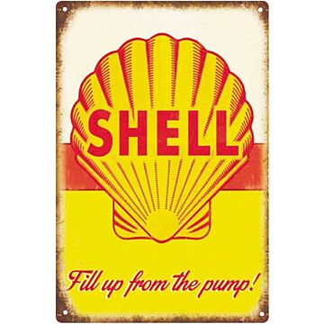Small Metal Sign 45 X 37.5cm Shell