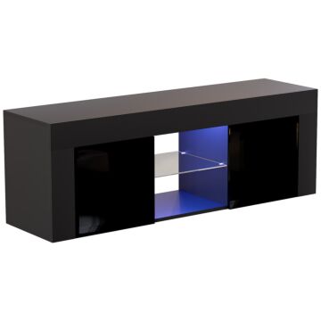 Eclipse 2 Door Led Tv Unit, Black