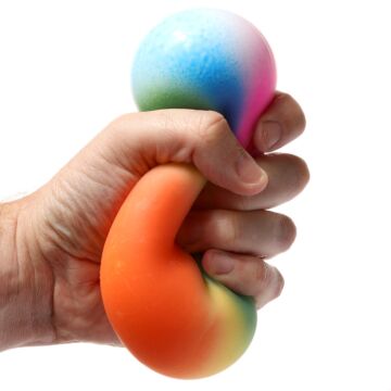 Fun Kids Rainbow Squeezy Stress Ball 9cm