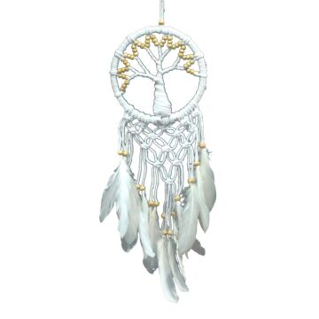 Tree Of Life Dreamcatcher - Pure & Natural 16cm