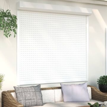 Vidaxl Roller Shutter Aluminium 160x150 Cm White