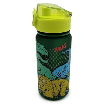 350ml Shatterproof Pop Top Children's Water Bottle - Dinosauria