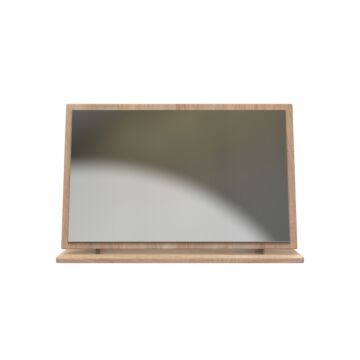 Devon Large Desktop Mirror In Bardolino Oak