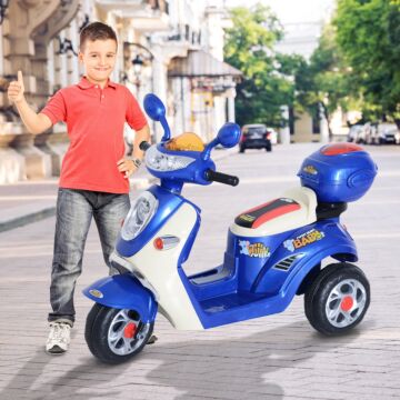 Homcom Electric Ride On Toy Tricycle Car-blue