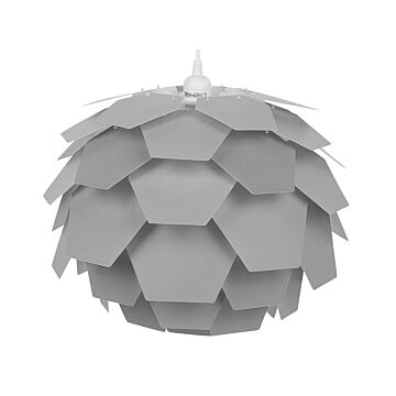 Pendant Lamp Grey Plastic Pine Cone Shade Hanging Lamp Beliani
