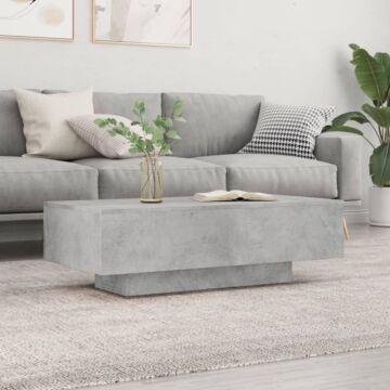 Vidaxl Coffee Table Concrete Grey 100x49.5x31 Cm Engineered Wood