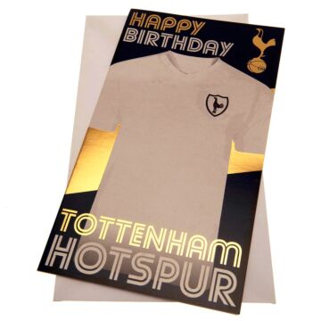 Tottenham Hotspur Fc Retro Shirt Birthday Card