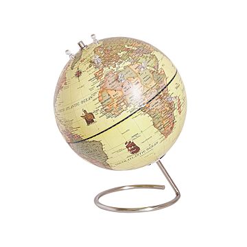 Decorative Globe Yellow 25 Cm Modern With Magnets Beliani