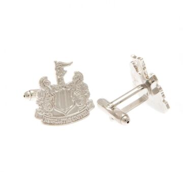 Newcastle United Fc Silver Plated Formed Cufflinks