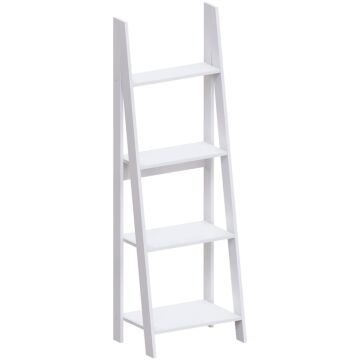 Vida Designs Bristol 4 Tier Step Ladder Bookcase, White