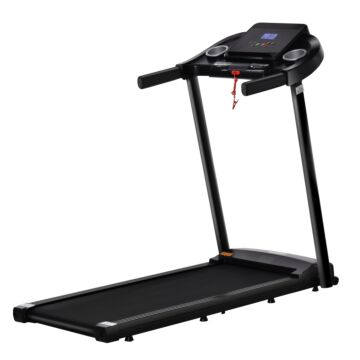 Homcom 1.5hp Treadmill, 12km/h Electric 1.5hp Motorised Running Machine, W/ 12 Programs, Led Display, For Home Gym Indoor Fitness