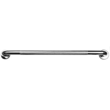 Stainless Steel Grab Bar With Knurled Grip - 60cm