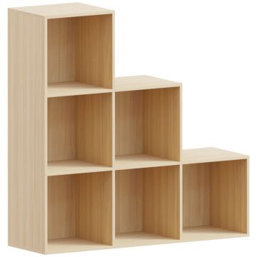 Durham 6 Cube Staircase Storage Unit, Oak