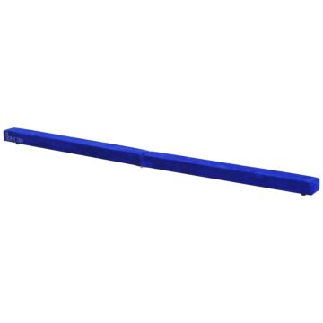 Homcom 2.1m 7ft Gymnastics Folding Balance Beam Home Gym Training Exercise Sports - Blue