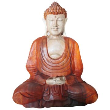 Hand Carved Buddha Statue (hand Down) - 30cm