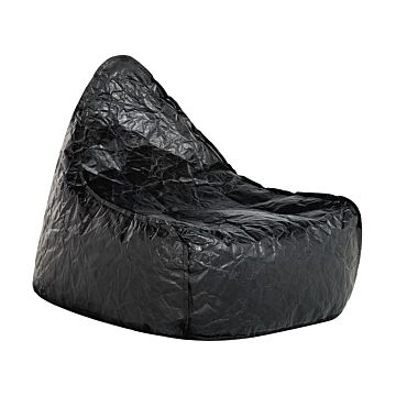 Teardrop Drop Bean Bag Chair Beanbag Black Gaming Chair Modern Beliani