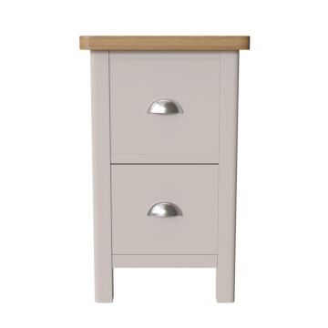 Bedside Cabinet Dove Grey/light Oak
