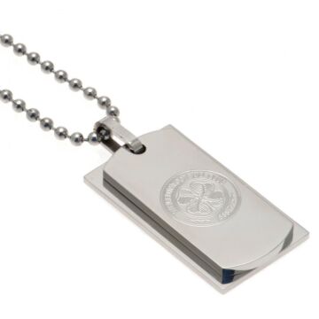 Celtic Fc Double Dog Tag & Chain